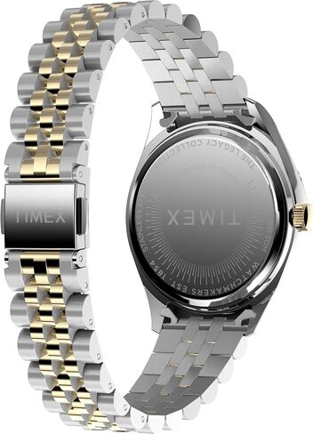 Timex Women's Legacy 36mm Watch - Two-Tone Bracelet Black Dial Gold-Tone Case in Saudi Arabia