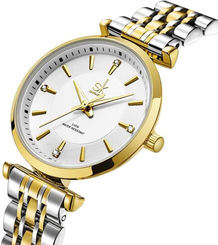 SK Classic Women Watches Fashion Ladies Dress Watch Solid Stainless Steel Band in Saudi Arabia