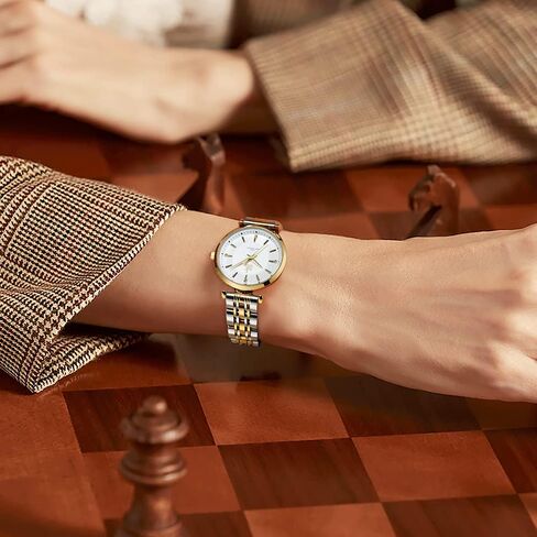 SK Classic Women Watches Fashion Ladies Dress Watch Solid Stainless Steel Band in Saudi Arabia