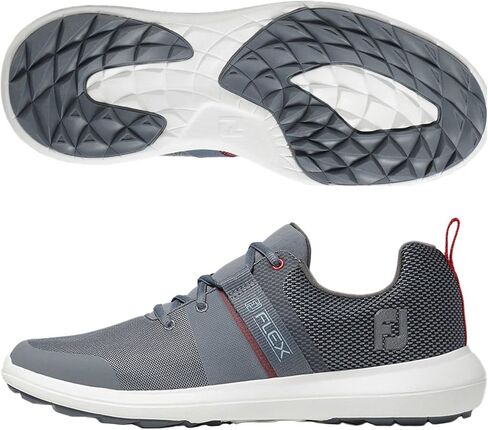 حذاء جولف رجالي FJ Flex طراز الموسم السابق من FootJoy، أبيض، 7 in Kuwait