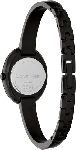Calvin Klein Women's Twisted Bezel Bangle - 24mm 2H Quartz Mini Watch - Stainless Steel Bangle - Stylish Comfortable Timepiece - Gift for Her in Saudi Arabia