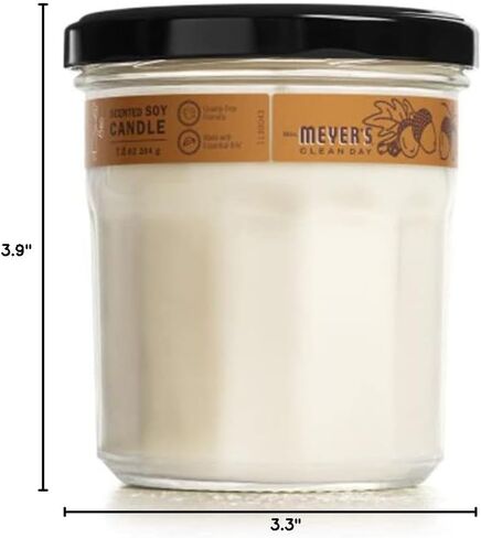 السّيدة. شمعة الصويا العطرية العلاجية من مايرز كلين داي، وقت حرق 35 ساعة، مصنوعة من شمع الصويا والزيوت العطرية، توابل البلوط، 7.2 أونصة in Kuwait