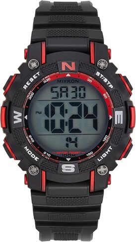 Miykon Womens Sports Digital Watch - Lightweight Shockproof, Super Illuminator, Stopwatch and Timer, Alarm, Dual Time, 24hr Military Time, 100M Water Resistant in Kuwait