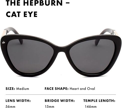 Prive Revaux The Hepburn Cat Eye Sunglasses – Handcrafted, Polarized Lenses with 100% UV Protection – For Women in Kuwait