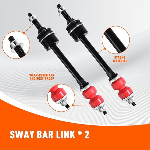 Automotive Replacement Sway Bar Link Kit K80894 ، Sway Bar Link Front Front مع Dodge for RAM 1500 2006-2010 ، متوافق مع RAM لـ 1500 2011-2018 لـ 1500 Classic 2019-2022 in Saudi Arabia