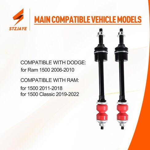 Automotive Replacement Sway Bar Link Kit K80894 ، Sway Bar Link Front Front مع Dodge for RAM 1500 2006-2010 ، متوافق مع RAM لـ 1500 2011-2018 لـ 1500 Classic 2019-2022 in Saudi Arabia