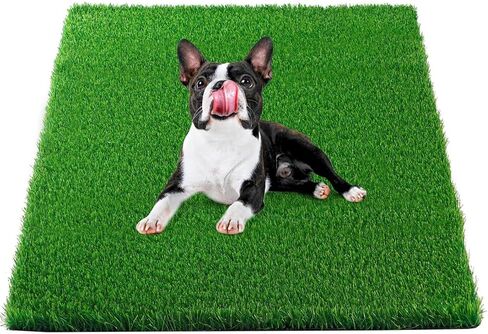 39" x 31" Dog Grass Pee Pads, Grass Pad for Dog Potty, Versatile Indoor & Outdoor Artificial Turf Pet Grass Mat - Ideal for Puppy Potty Training, Grass Pee Pads for Dogs Washable in Saudi Arabia