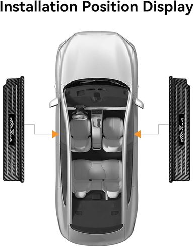 4PCS Door Sill Protector for Jeep Wrangler JL JLU 2018-2024/Jeep Gladiator JT 2020-2024 Accessories Stainless Steel Front Door Car Pedal Kick Protection (4PCS-4 Door-Carbon Fiber) in Kuwait