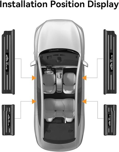 4PCS Door Sill Protector for Jeep Wrangler JL JLU 2018-2024/Jeep Gladiator JT 2020-2024 Accessories Stainless Steel Front Door Car Pedal Kick Protection (4PCS-4 Door-Carbon Fiber) in Saudi Arabia