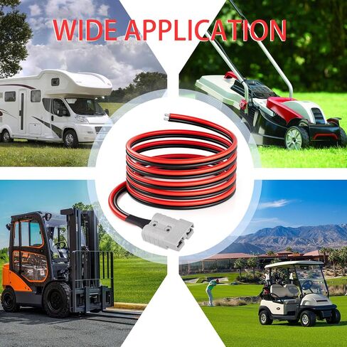 10AWG 2FT Anderson Connector 50 Amp Cable,Anderson SB50 Plug Battery Quick Connector Cable for Solar and Wind Energy Systems Battery Power Connections in Saudi Arabia