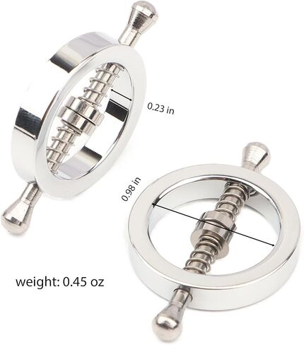 4ps Fake Nipple Rings Clamps Fake Nipple Piercing Nipple Jewelry Body Jewelry Clips Non-Piercing for Women in Kuwait