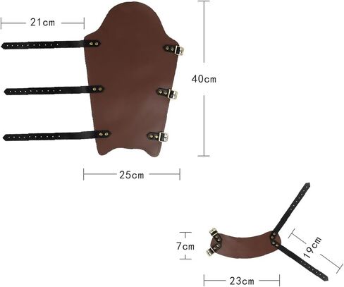 XGOPTS Medieval Faux Leather Gaiters for Men & Women - Vintage Middle Ages Knight Leg Armor Mercenary Guards for LARP in Kuwait