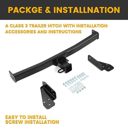 KUAFU Class 3 Trailer Hitch Compatible with 2010-2015 Hyundai Tucson/ 2011-2015 Kia Sportage Black Towing Hitch 2-Inch Receiver in Saudi Arabia