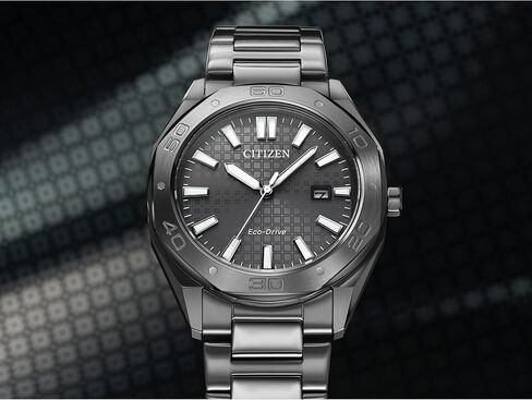 Citizen Men's Eco-Drive Weekender Sport Casual Watch, Stainless Steel Watch, Black Dial, 3 Hand, Date (Model:BM7630-80E) in Saudi Arabia
