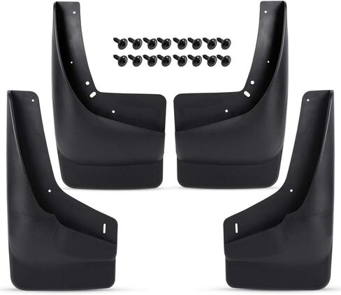 PIT66 اللوحات الطينية المقولبة الثقيلة ، حرس الطين ، Splash متوافق مع Chevy Silverado Sierra1500 1999-2007 استبدال لـ GMC Sierra Front+SPLASH GUARSTS MUDGURATS.Fit Sierra 2500 3500 2007-2014. in Saudi Arabia
