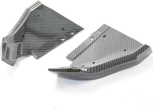 Rear Side Splash Guards Mud Flap with Rear Bumper Side Corner Splitter Apron 4PCS for Corvette C7 ZR1 Z06 Grand Sport 2015-2019 (Carbon Fiber Print) in Kuwait