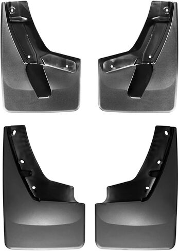 WeatherTech Custom No Drill Splash Guard MudFlaps for Suburban, Yukon XL, Yukon - Front & Rear Set (110038-120048), Black in Saudi Arabia