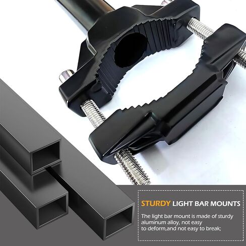 2 PCS Motorcycle Spotlight Mount Brackets, Shock-Absorption Turn Signals Mount Bracket, Alloy Tube Clamp Headlight Fog Light Auxiliary Mounting Holder, for 1" - 2.54" ATV UTV Roll Bar in Saudi Arabia