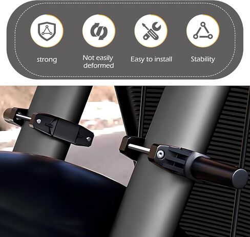 2 PCS Motorcycle Spotlight Mount Brackets, Shock-Absorption Turn Signals Mount Bracket, Alloy Tube Clamp Headlight Fog Light Auxiliary Mounting Holder, for 1" - 2.54" ATV UTV Roll Bar in Saudi Arabia