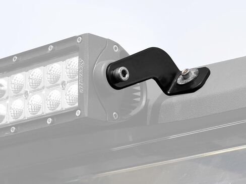 SuperATV Universal Light Bar أقواس التثبيت لـ UTV | طلاء مسحوق أسود متين | تثبيت بسرعة 6 "، 12" ، 30 "أو 40" شريط الضوء | تصميم الشاقة | موضع على الأمام أو الخلفي من الماكينة in Saudi Arabia