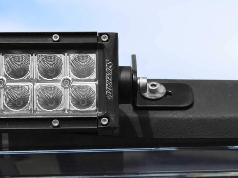 SuperATV Universal Light Bar أقواس التثبيت لـ UTV | طلاء مسحوق أسود متين | تثبيت بسرعة 6 "، 12" ، 30 "أو 40" شريط الضوء | تصميم الشاقة | موضع على الأمام أو الخلفي من الماكينة in Saudi Arabia