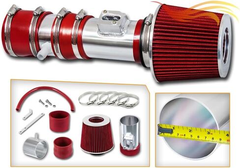 Rtunes Racing Short Ram Air Intake Kit + Filter Combo For 12-17 Enclave / 12-17 Chevy Traverse / 12-17 GMC Acadia 3.6L V6 (Black) in Saudi Arabia