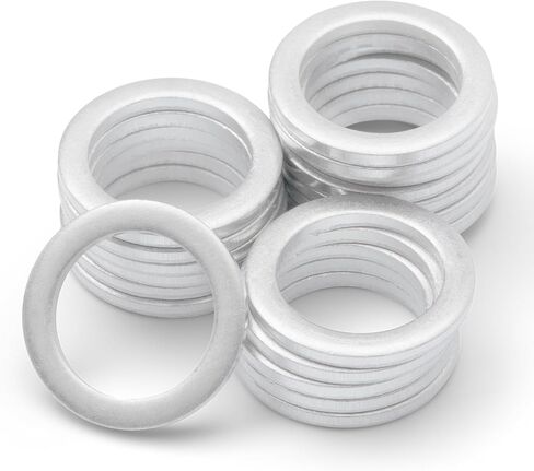 Votex - Oil Drain Plug Crush Washer fits Subaru Forester (2014-2018) - 2.0 Liter - 4 Cylinder - 20 Pack - Made in USA in Saudi Arabia