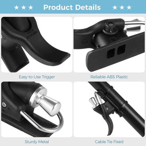 4 PCS Cannon Surf Fishing Trigger Casting Aid, Sea Fishing Cast Cannon Triggers, Marine Fishing Rod Trigger Clamps Finger Protect Aid in Saudi Arabia