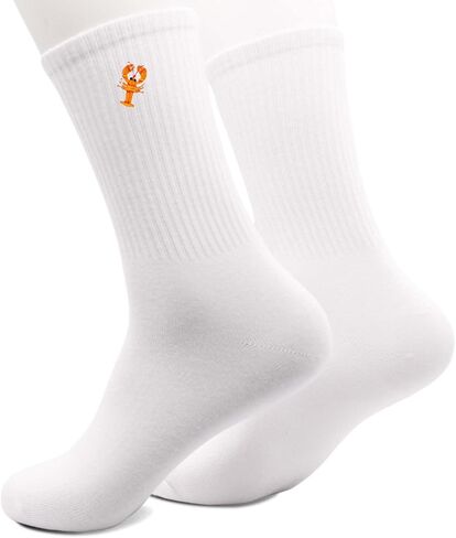 Cute Embroidered Socks, Funny Crazy Crew Socks, Animal Print Socks for Men and Women, Ideal Christmas Birthday Gifts. in Saudi Arabia