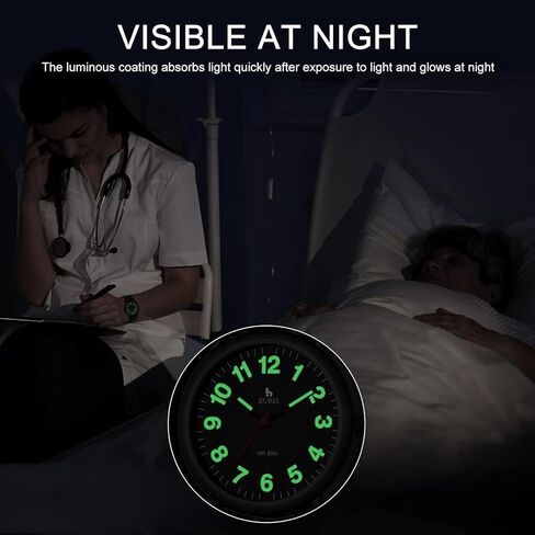 BUREI Nurse Wrist Watch for Nurse Medical Professionals Students Women Men, Waterproof 12/24 Hour Military Time Luminouse Easy Read Dial,Colorful Silicone Band in Kuwait