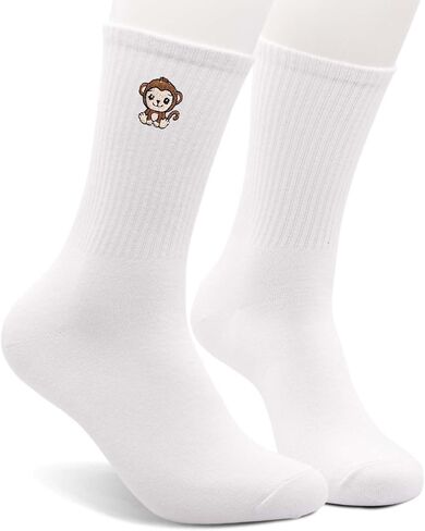 Cute Embroidered Socks, Funny Crazy Crew Socks, Animal Print Socks for Men and Women, Ideal Christmas Birthday Gifts. in Saudi Arabia
