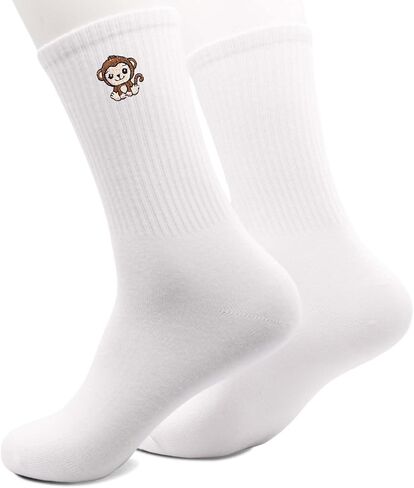 Cute Embroidered Socks, Funny Crazy Crew Socks, Animal Print Socks for Men and Women, Ideal Christmas Birthday Gifts. in Saudi Arabia