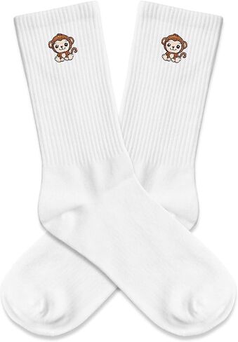 Cute Embroidered Socks, Funny Crazy Crew Socks, Animal Print Socks for Men and Women, Ideal Christmas Birthday Gifts. in Saudi Arabia