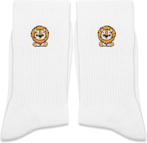 جوارب مطرزة لطيفة ، جوارب طاقم مجنونة مضحك ، جوارب طباعة الحيوانات للرجال والنساء ، هدايا عيد ميلاد عيد الميلاد المثالية. in Kuwait