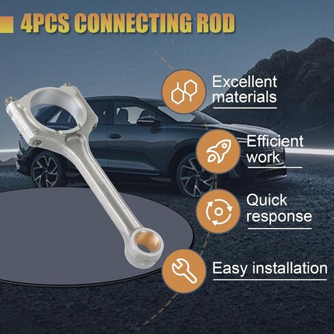 4PCS Engine Connecting Rod 11248623418 Fit for 2016-2020 X1 X2 X3 F30 F32 F55 F56 G01 B46 B48, aftermarket part Replace OE 11248623421 in Kuwait