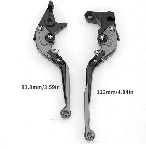 for Kawasaki Ninja 650R/ER-6F/EX650/KRT 2017-2023 Adjustable Folding Extendable Handle Brake Clutch Levers CNC Aluminum (NINJA650-Black) in Kuwait