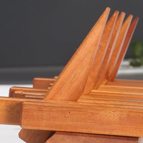 Wooden Coat Rack Wall Mounted Sticks Multi Rack Solid Handmade Natural Walnut Wood Artwork with 7 Flip-Down Unique Modern Hooks for Coats Bag Hat Umbrella in Saudi Arabia