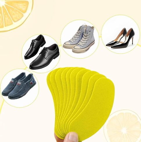 Outdoor Shoes Deodorant and Foot Deodorant Stickers, Lemon Scent Shoe Odor Removal Patches, Air Fresheners for The Shoes (60) in Kuwait