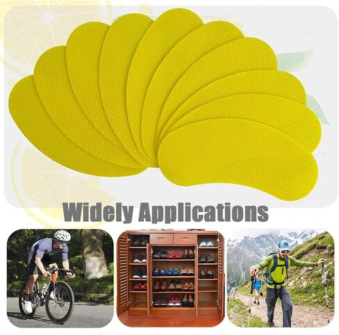 Outdoor Shoes Deodorant and Foot Deodorant Stickers, Lemon Scent Shoe Odor Removal Patches, Air Fresheners for The Shoes (60) in Kuwait
