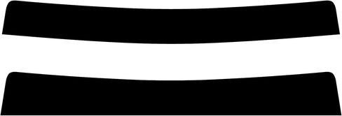 True Line Automotive Precut Car Sun Visor Window Tint Compatible with Porsche Cayenne SUV 2019-2024 - Customizable Visor - Sunshade for Car Windshield - Sun Visor for Car Windows - Tint Kit in Kuwait