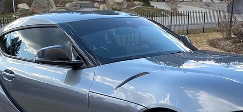True Line Automotive Precut Car Sun Visor Window Tint Compatible with Porsche Cayenne SUV 2019-2024 - Customizable Visor - Sunshade for Car Windshield - Sun Visor for Car Windows - Tint Kit in Kuwait