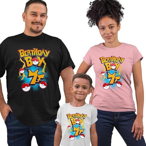 Personalized Birthday T-Shirts Matching Family Tees Pink White in Saudi Arabia