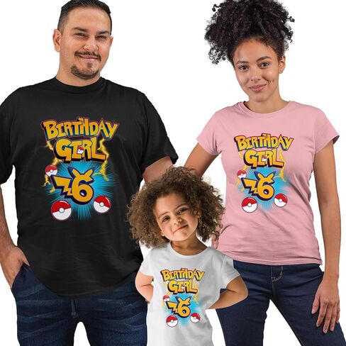Personalized Birthday T-Shirts Matching Family Tees Pink White in Saudi Arabia