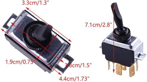 6-Pin Headlamp Toggle Control Switch 8956K895 Compatible for Freightliner FLD120 in Saudi Arabia