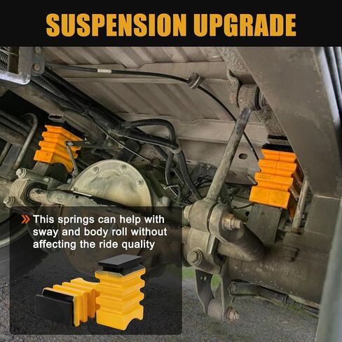 2 PCS SSR-338-54 زنبرك المساعد الخلفي ، PSLER SPANSER HELPER Springs متوافق مع العداء 3500 ، اليسار والأصفر in Saudi Arabia