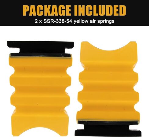 2 PCS SSR-338-54 زنبرك المساعد الخلفي ، PSLER SPANSER HELPER Springs متوافق مع العداء 3500 ، اليسار والأصفر in Saudi Arabia
