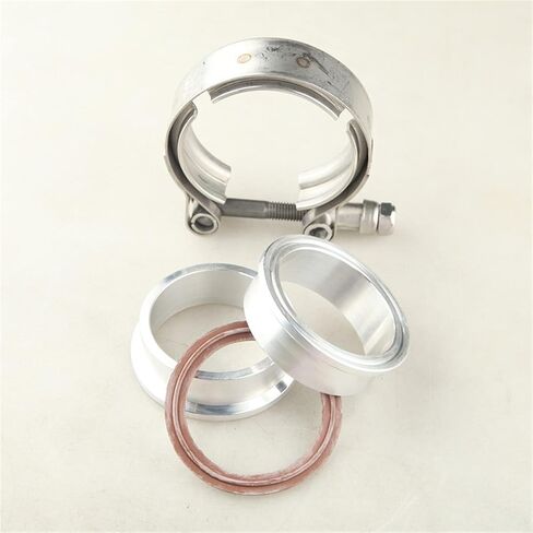 Adlerspeed US Ship 2 "V-Band VBAND CLAMP CLAMP Aluminium Flange Tlanges stip for turbo intern in Kuwait
