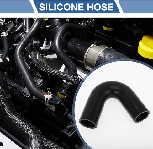 X AUTOHAUX 1 Set 38mm/1.5" ID 102mm/4.02" Length 135° Blue Car Silicone Hose with Clamps Coolant Hose Universal in Saudi Arabia