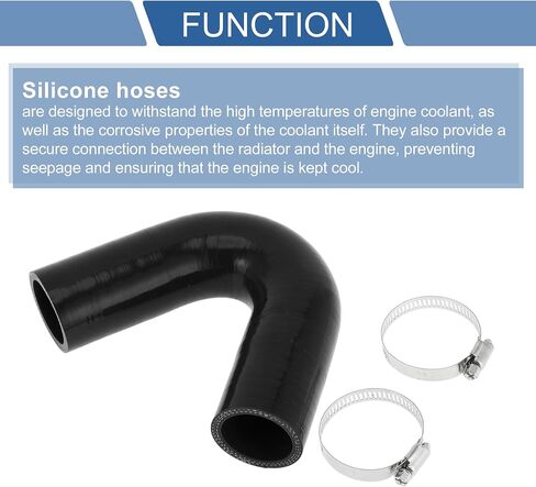 X AUTOHAUX 1 Set 38mm/1.5" ID 102mm/4.02" Length 135° Blue Car Silicone Hose with Clamps Coolant Hose Universal in Saudi Arabia