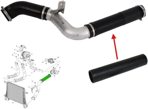 Turbo Intercooler Hose Pipe Compatible with Vauxhall/Opel Antara Chevrolet Captiva 2011-On 95383819 (Set) in Saudi Arabia